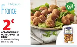 Auchan Acras de morue ou de crevettes briau offre