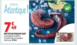 Auchan Pattes de poulpe cuit offre