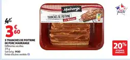 Auchan MADRANGE 5 tranches de poitrine de porc offre
