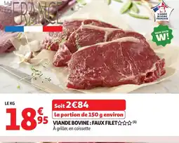 Auchan Viande bovine faux filet offre