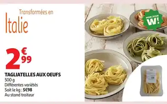 Auchan Tagliatelles aux oeufs offre