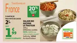 Auchan Salade bio auchan le traiteur offre