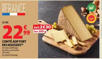 Auchan Comté aop fort des rousses offre