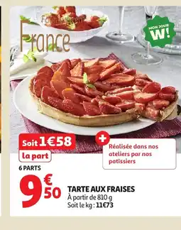 Auchan Tarte aux fraises offre