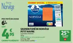 Auchan PETIT NAVIRE Saumon fumé de norvège offre