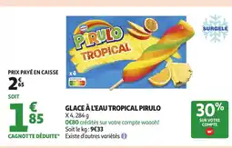 Auchan PIRULO Glace à l'eau tropical offre