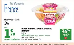 Auchan DAUNAT Bulle de fraicheur parisienne offre