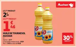 Auchan AUCHAN Huile de tournesol offre