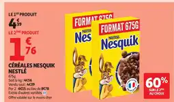 Auchan Céréales nesquik nestlé offre