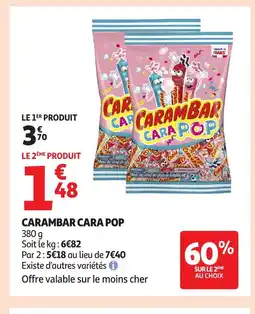 Auchan CARAMBAR Cara pop offre