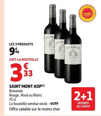 Auchan Saint mont aop offre