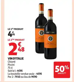 Auchan Vin d'italie offre