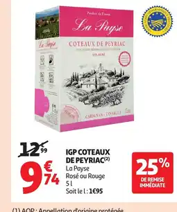 Auchan Igp coteaux de peyriac offre