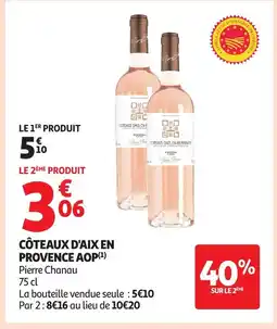 Auchan Côteaux d'aix en provence aop offre