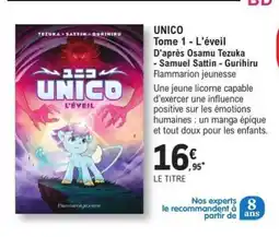E.Leclerc UNICO Tome 1 - L'éveil offre