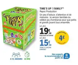 E.Leclerc Time's Up Family offre