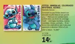 E.Leclerc STITCH : MANDALAS, COLORIAGES MYSTÈRES, SCÈNES… offre