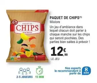 E.Leclerc PAQUET DE CHIPS offre
