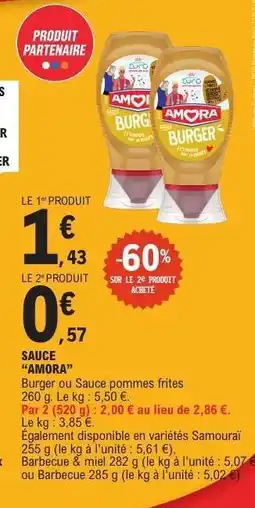 E.Leclerc Sauce Amora offre