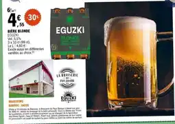 E.Leclerc BIÈRE BLONDE EGUZKI offre