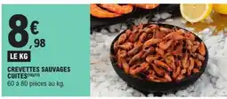 E.Leclerc CREVETTES SAUVAGES CUITES offre