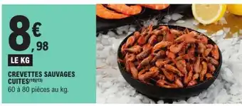 E.Leclerc CREVETTES SAUVAGES CUITES offre