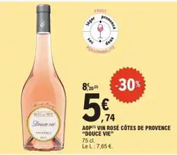 E.Leclerc AOP VIN ROSÉ CÔTES DE PROVENCE “DOUCE VIE” offre