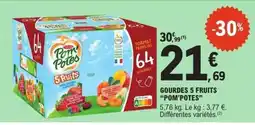 E.Leclerc Gourdes 5 Fruits 'Pom'Potes' offre