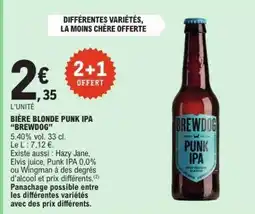 E.Leclerc BIÈRE BLONDE PUNK IPA BREWDOG offre
