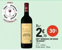 E.Leclerc AOP Bordeaux Vin Rouge 'Blaissac' offre