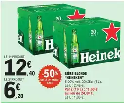 E.Leclerc Bière Blonde Heineken offre