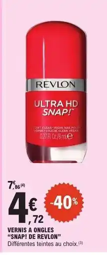 E.Leclerc VERNIS A ONGLES “SNAP! DE REVLON” offre