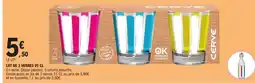 E.Leclerc LOT DE 3 VERRES 25 CL offre