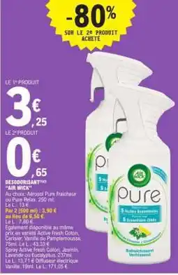 E.Leclerc Désodorisant Air Wick offre