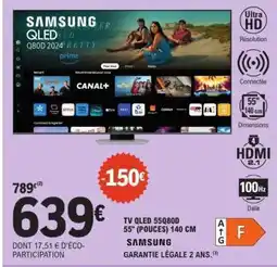 E.Leclerc TV QLED 55Q80D offre