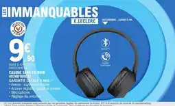 E.Leclerc CASQUE SANS FIL NOIR 407HIFI00032 offre