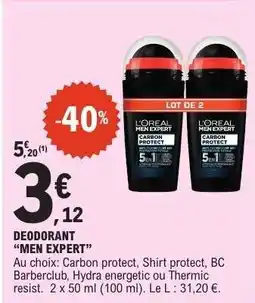 E.Leclerc DÉODORANT MEN EXPERT offre