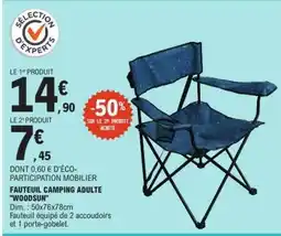 E.Leclerc FAUTEUIL CAMPING ADULTE WOODSUN offre