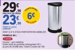 E.Leclerc POUBELLE 40 L offre