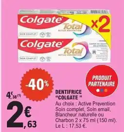 E.Leclerc Dentifrice Colgate offre