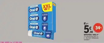 E.Leclerc Dentifrice Oral B offre
