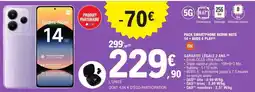 E.Leclerc Pack Smartphone Redmi Note 14 + Buds 6 Play offre