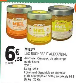 E.Leclerc MIEL LES RUCHERS D’ALEXANDRE offre