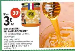 E.Leclerc MIEL DE FLEURS DES HAUTS-DE-FRANCE offre