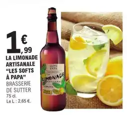 E.Leclerc LA LIMONADE ARTISANALE “LES SOFTS À PAPA” offre