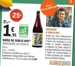 E.Leclerc BIÈRE DE SENLIS BIO offre