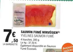 E.Leclerc SAUMON FUMÉ NORVÉGIEN offre