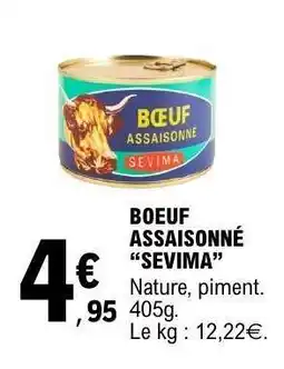 E.Leclerc BOEUF ASSAISONNÉ “SEVIMA” offre