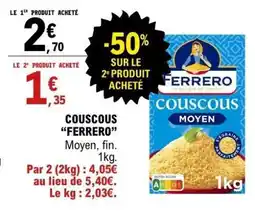 E.Leclerc Couscous Ferrero offre