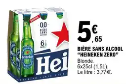 E.Leclerc BIÈRE SANS ALCOOL “HEINEKEN ZERO” offre